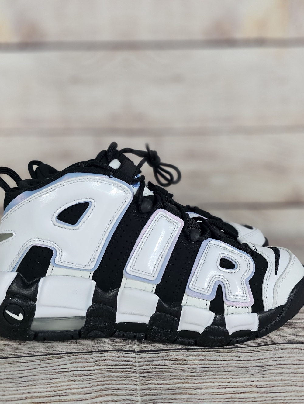 Nike Air More Uptempo '96 GS Retro 'Black Cobalt Bliss' White Basketball Shoes